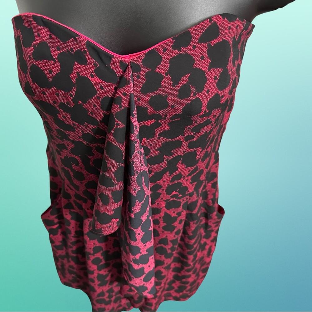 Romper for Summer Festivals Express 2014 Strapless Pink Cheetah Leopard Print - Picture 2 of 9